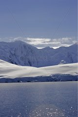 Mountain bordering the Gerlache Strait Antarctica