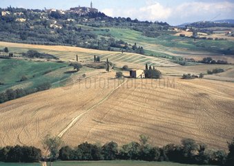 Landscape around Pienza Tuscany Italy