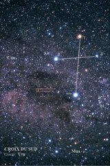Constellation de la Croix du Sud mise en évidence