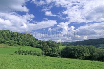Landschaft der Landschaft und Schloss von Belvoir -Zweifel