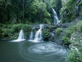 Elabana waterfalls in Lamington NP Australia
