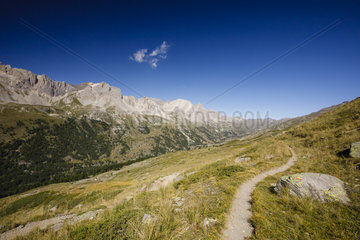 Mountain peaks near Ricou  Nevache  Alps  France