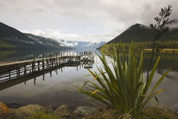 Pier at Lake Rotoroa Nelson Lakes National Park New Zealand