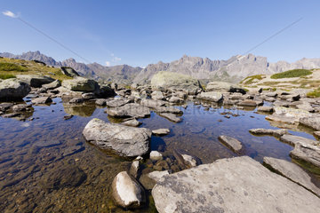 The lake of Laramon  Nevache   Alps  France