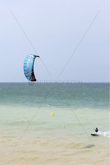 Kite Surf Pourville auf Mer Frankreich