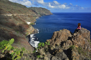 Coastal view of the east of the island  Island of Tenerife  Canary Islands.