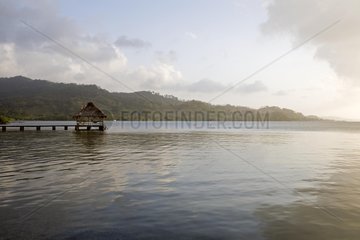 Pontoon on Carribean coast Panama