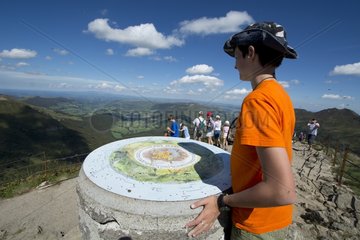 Viewpoint at the top of the Puy Mary - Auvergne France