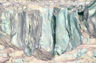 Glacier head on Ellesmere Island in Arctic Canada
