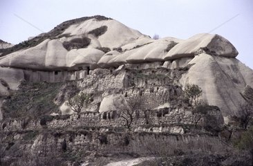 Cave houses in Cappadoce valley Turkey