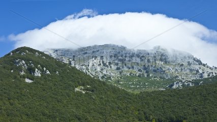 Foehn effect on the Monte Candina Cantabria Spain
