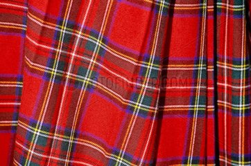 Tartan à motif traditionnel écossais