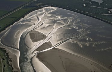 Impoundment of water - Baie de Somme Picardie France