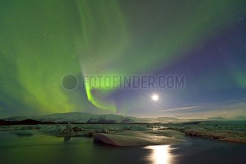 Northern Lights Iceland Joekulsárlón Suðurland