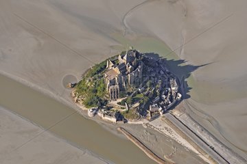 Mont Saint Michel at low tide - Normandy France