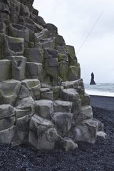 Basalt rocks and Reynisdrangar Vik Iceland