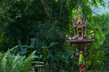 Spirit house in the forest Kaho Sok NP Thailand
