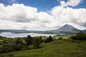 Arenal volcano and Arenal lakel  Costa Rica