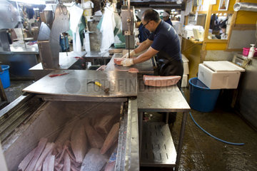 fish market in Tsukiji  Tokyo