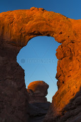 North and South Window  Arches National Park  Colorado Plateau  Utah  Grand County  Usa