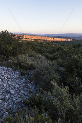 Cliff of Lioux. Luberon Regional Nature Park  Vaucluse  France