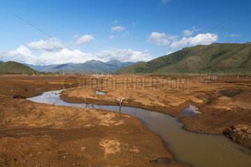 Blue River Park during drought. New Caledonia.
