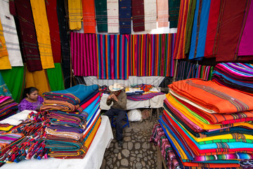 Traditional handwoven mayan textile
