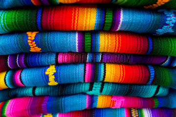 Traditional handwoven mayan textile