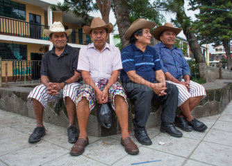 guatamalan elderly men hanging out