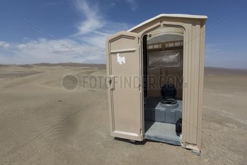 Toilet in coastal desert - Reserve San Fernando Peru