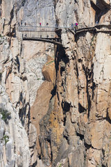 Caminito del Rey  Gorge of the Gaitanes (Desfiladero de los Gaitanes)  Álora  Málaga  Andalusia  Spain