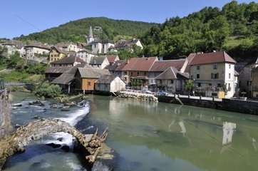Lods Village Loue Valley zobt Frankreich