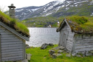 Häuser Fisherman County SOGN OG FJordane Norwegen