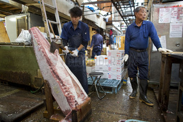 fish market in Tsukiji  Tokyo