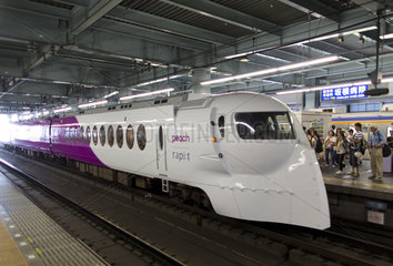 Hi-speed train in Osaka