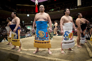 sumo wrestling in Tokyo