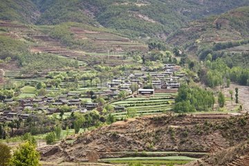 Rural landscape of Yunnan in China