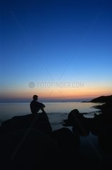 Cape Pecora at sunset Sardinia Italia