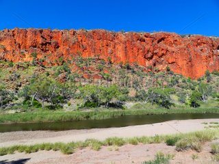 The Glen Helen Gorges in the southern Northern Territory