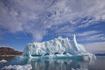 Icebergs off the coast of Greenland Aappilattoq