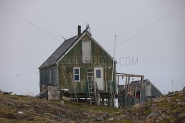 House in the village of Savissivik Greenland