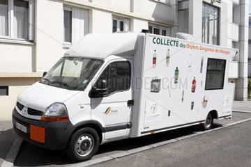 Vehicle for collecting household hazardous wastes France