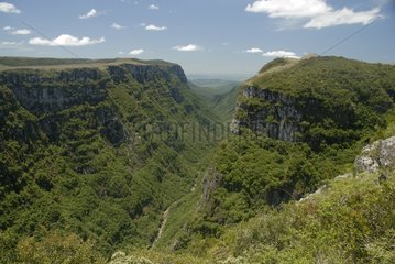 Site of Fortaleza Canyon in the Serra Geral NP in Brazil