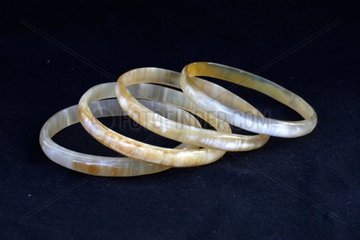 Zebu horn bracelets made in Madagascar