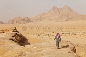 Wadi Rum desert region in Jordan