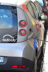 Vehicles Autolib service of the City of Paris France