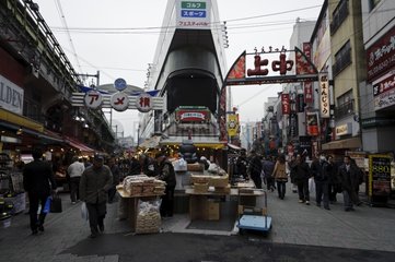 Street scene of Tokyo Japan