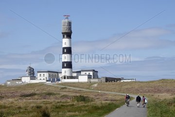 Creac'h lighthouse on the Ouessant Island France