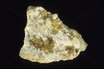 Native gold on black Transylvania Romania