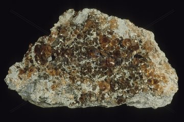 Grossular Garnet originated from Asbestos Quebec Canada